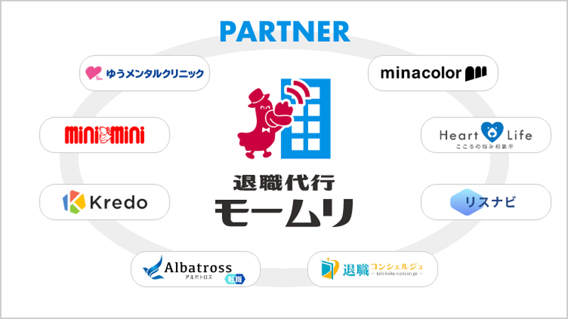 退職代行モームリ提携サービス一覧表