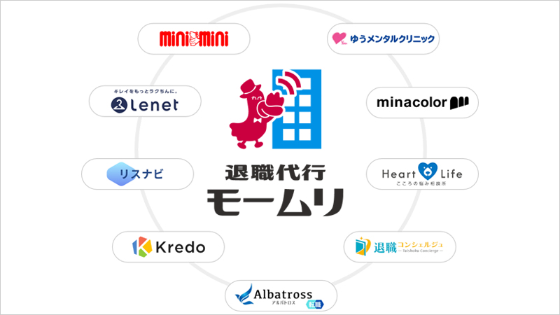 退職代行モームリ提携サービス一覧表