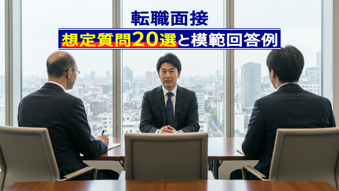 【内定率UP】転職面接の想定質問20選と模範回答例