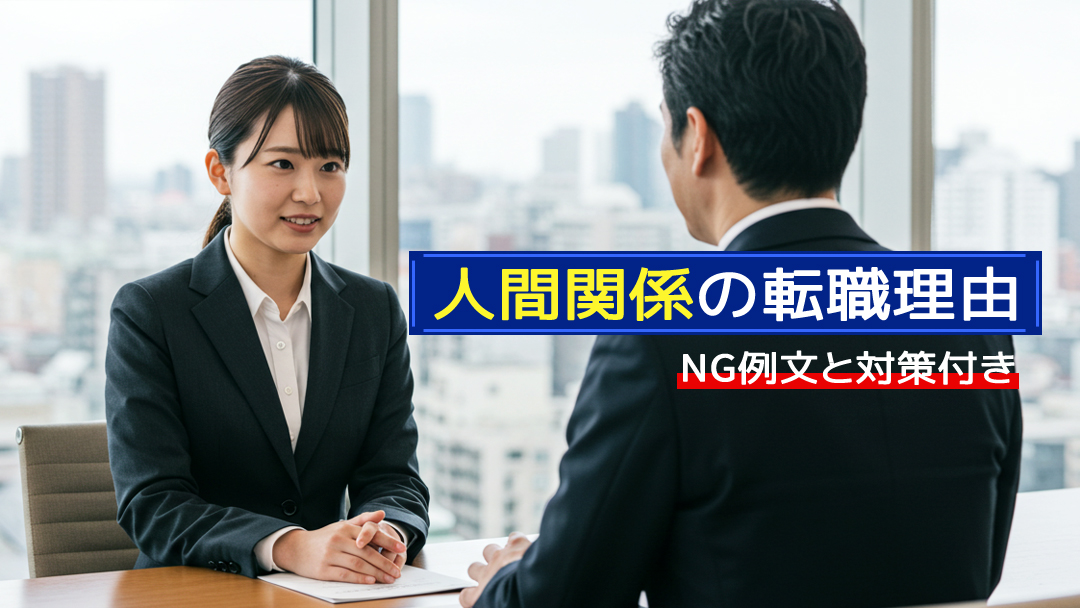 面接で使える！人間関係の転職理由│NG例文と対策付き