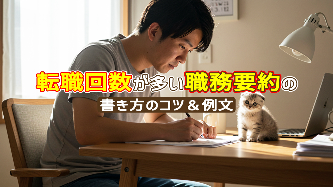 転職回数が多い職務要約の書き方のコツ＆例文で内定率UP