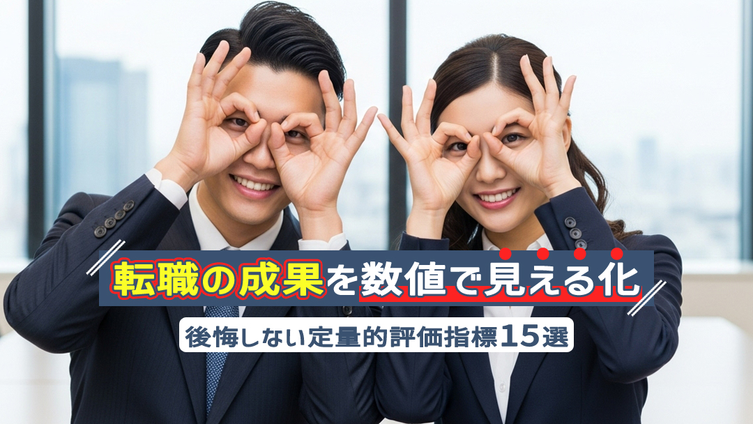 転職の成果を数値で見える化！後悔しない定量的評価指標15選