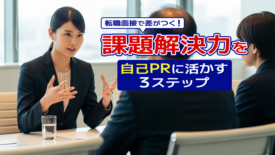 転職面接で差がつく！課題解決力を自己PRに活かす3ステップ