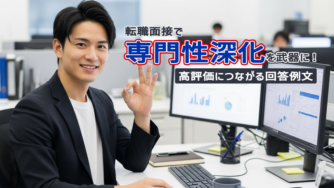 転職面接で専門性深化を武器に！高評価につながる回答例文