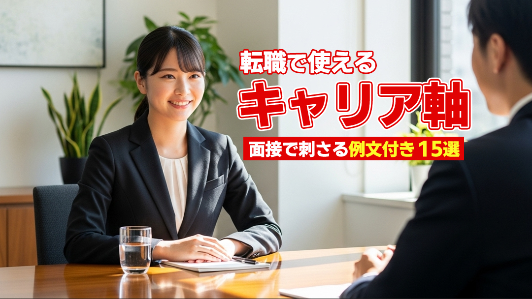 転職で使えるキャリア軸15選｜面接で刺さる例文付き
